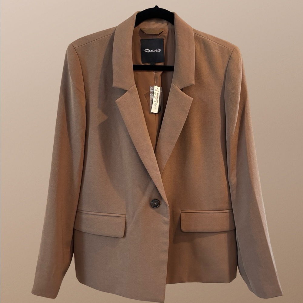 NWT! Madewell Women's Dorset Tan Blazer